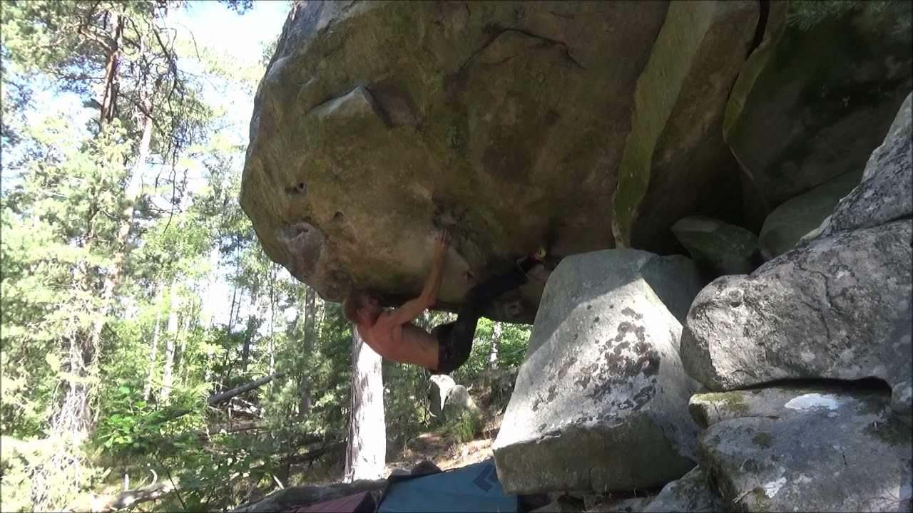 Fontainebleau - Roche d'Hercule - Rêve Errance 7C(7C+)