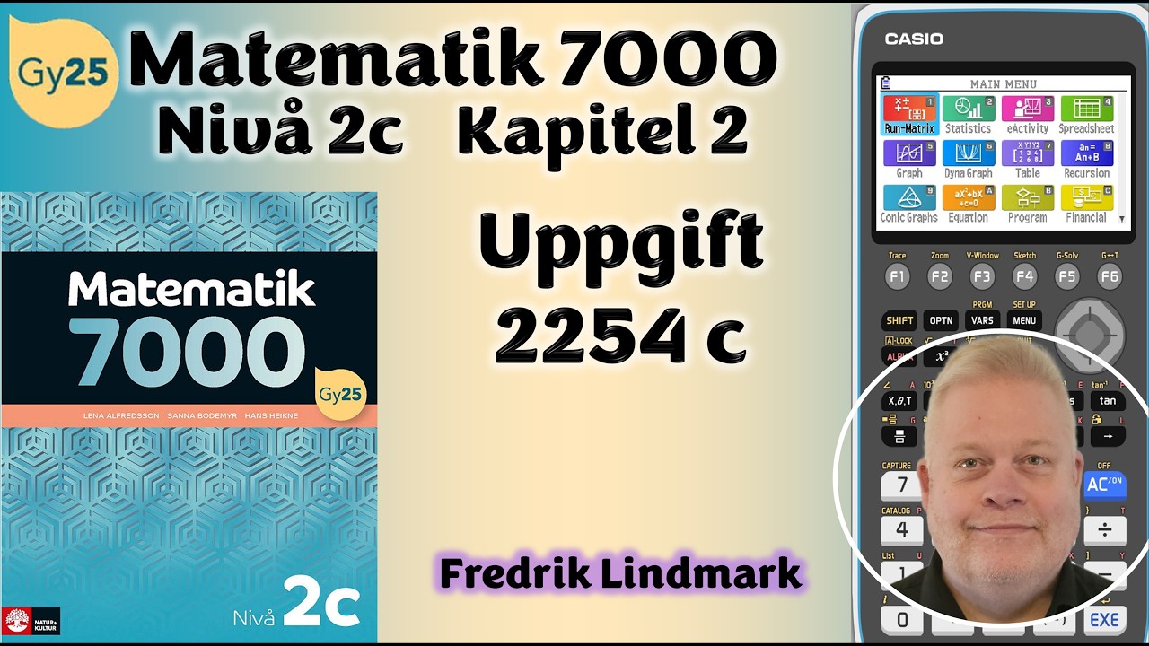 Uppgift 2254 c Matematik Nivå 2c Matematik 7000