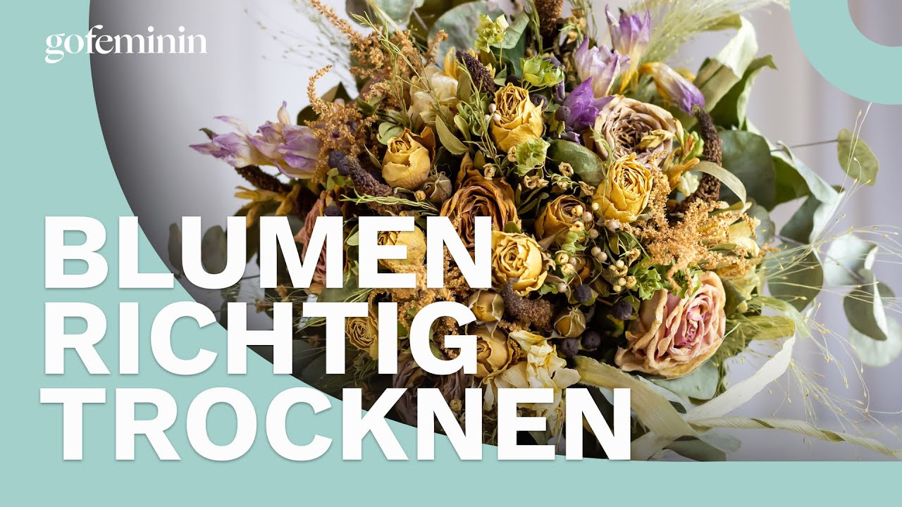 Blumenstrauß richtig trocknen