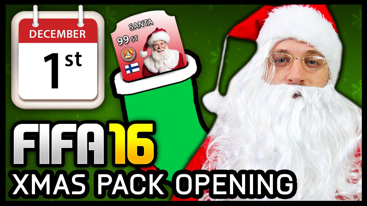 XMAS ADVENT CALENDAR PACK OPENING #1 - FIFA 16 ULTIMATE TEAM