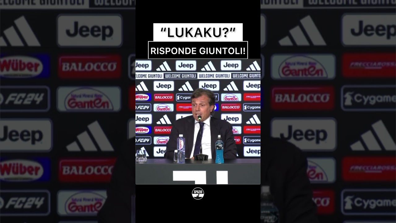 LUKAKU COLPO POSSIBILE? LA RISPOSTA DI GIUNTOLI! 🗣️🎯💰#spazioj #juventus #inter #giuntoli #lukaku