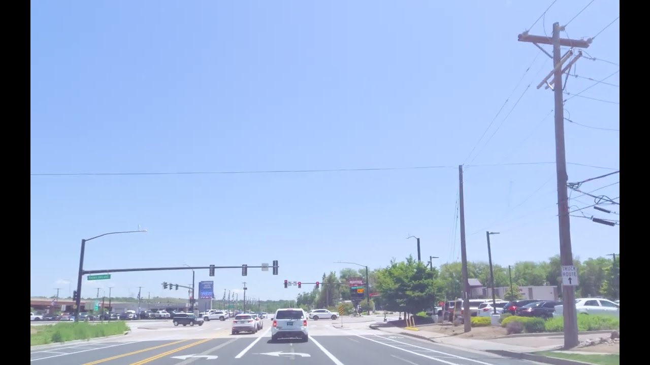 South Colorado Springs Local Roads Drive – Cybertruck POV (June 2025)