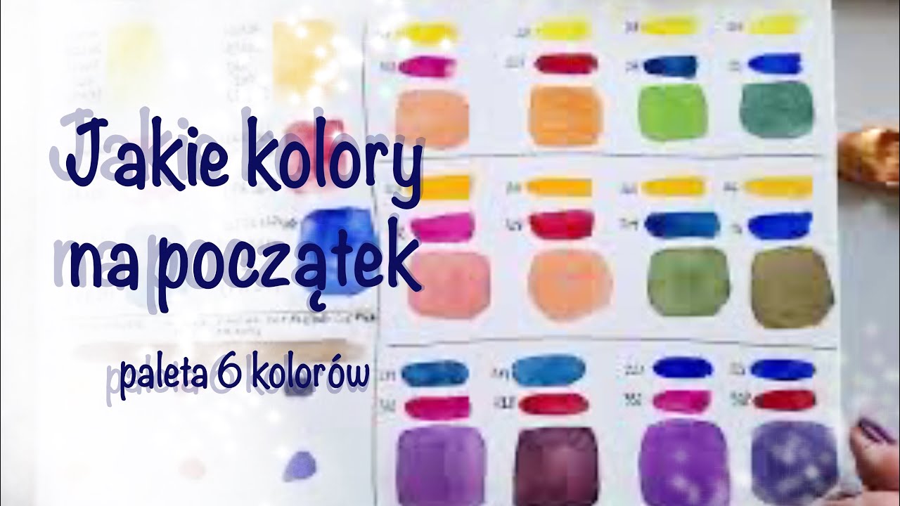 Jakie kolory na początek? 6 kolorów podstawowych | akwarela dla początkujących | ograniczona paleta