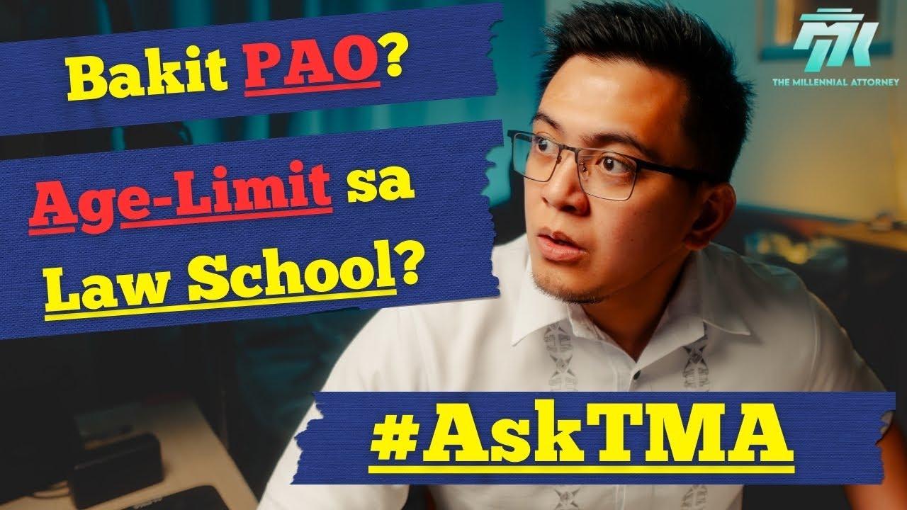 Bakit PAO Lawyer? Age Limit sa Law School? Working Law Student sa San Beda Alabang? #AskTMA
