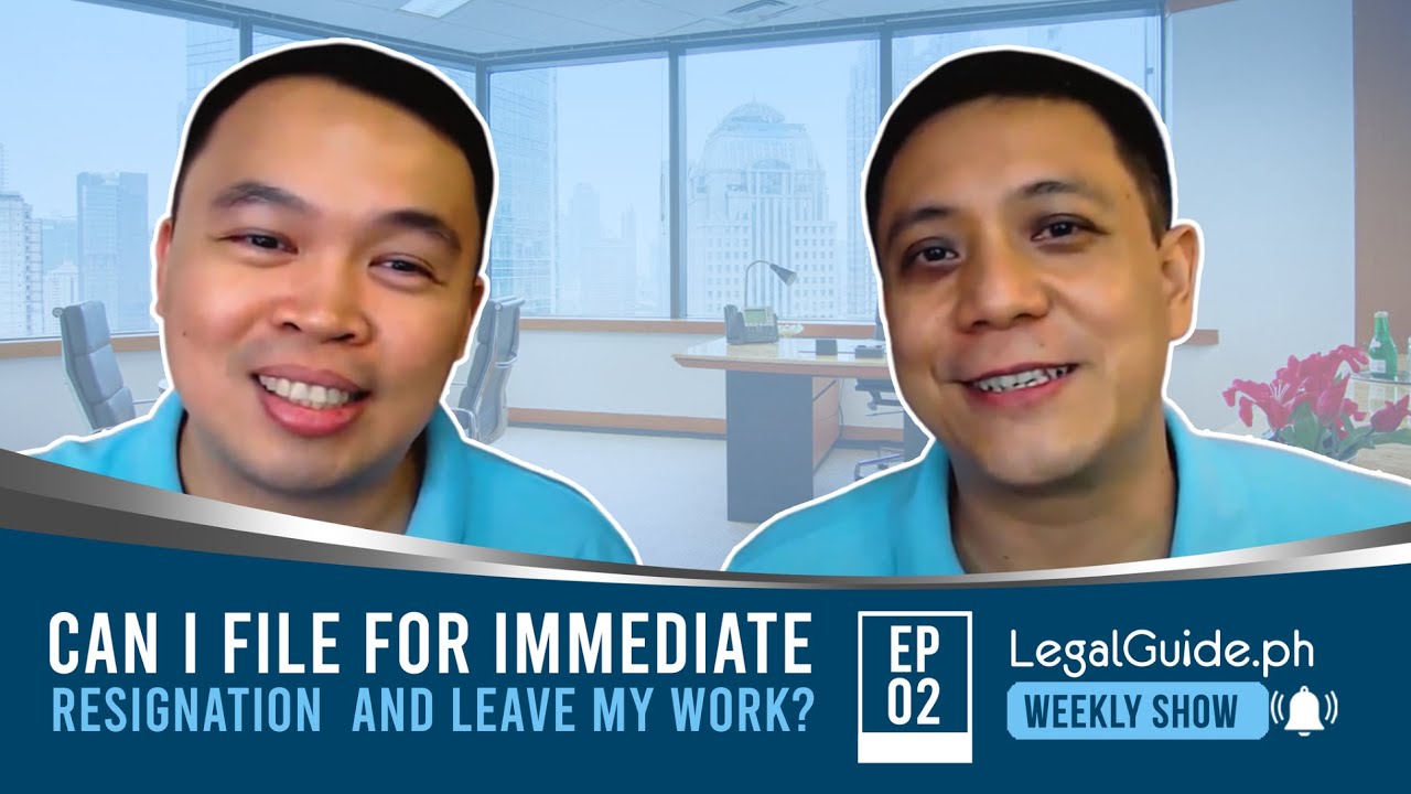 Can I immediately resign and leave my work?