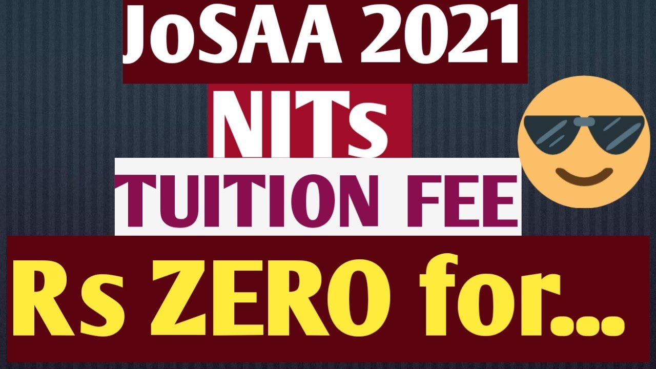 JoSSA 2021 NITs FEES REMISSION