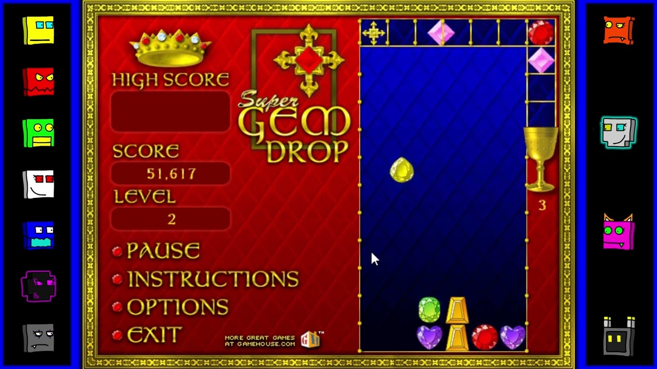 Super Gem Drop Gameplay | Level 1 - 9
