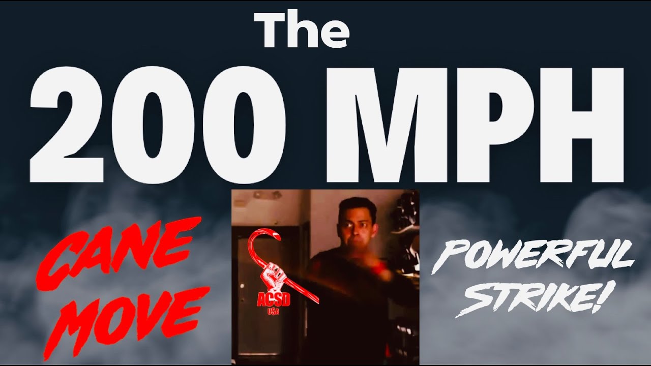 Cane Self Defense: The 200 MPH Powerful Cane Move!