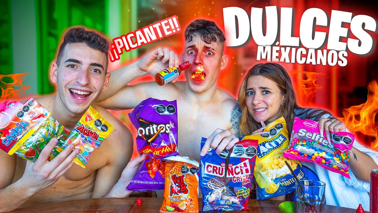 ESPAÑOLES PRUEBAN DULCES MEXICANOS Y SALE MAL !! Exi