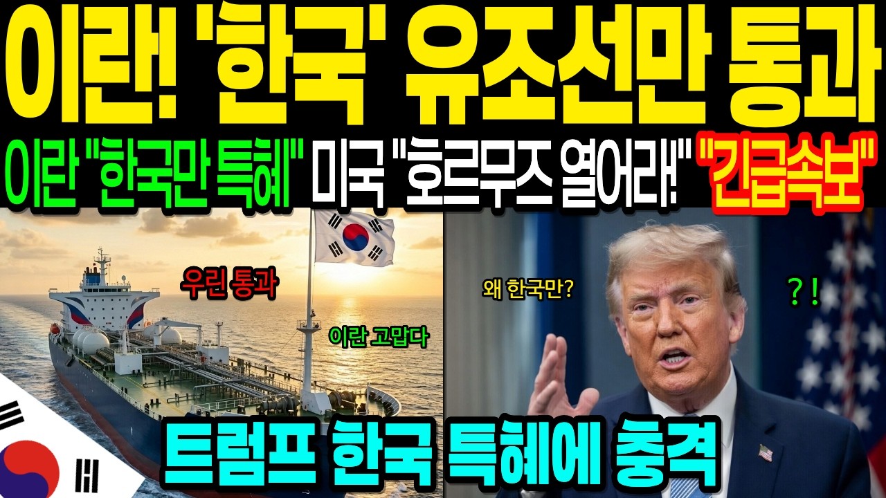[해외감동사연] 8조 달러 미 함대도 뚫지 못한 호르무즈 해협, 군함 0척 한국이 유유히 통과하자 트럼프,펜타곤 발칵 뒤집힌 상황｜미국 초비상 사태