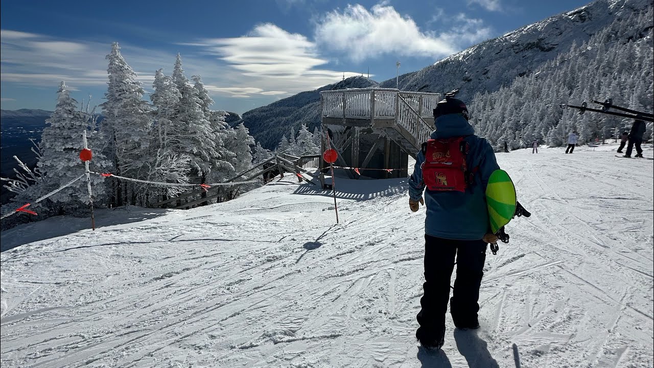 Day 2 snowboarding in Vermont (Okemo) 