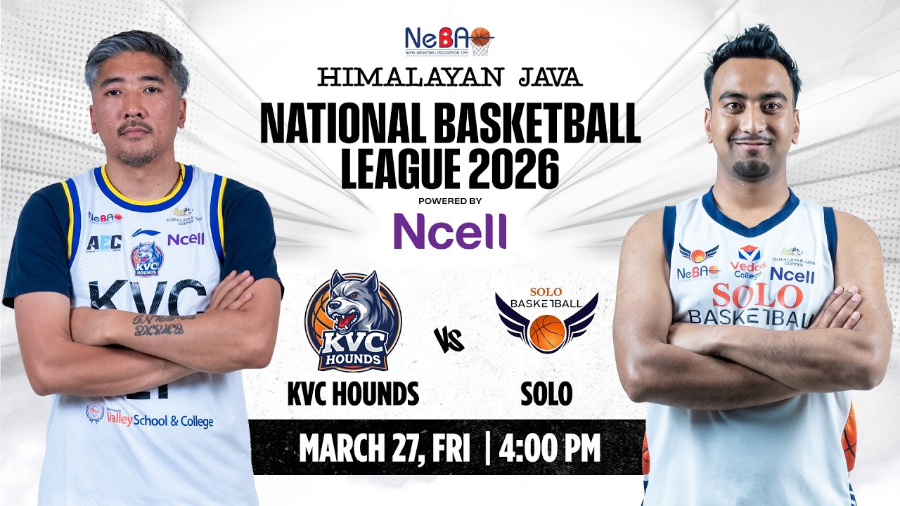 KVC HOUNDS VS SOLO || MATCH - 35 || HIMALAYAN JAVA NATIONAL BASKETBALL LEAGUE 2026 ||