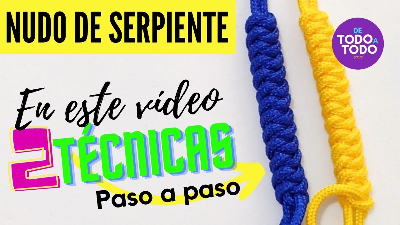 🐍 Técnicas Nudo de SERPIENTE👉 2 técnicas🐾Paso a paso [Sí funcionan🤩]