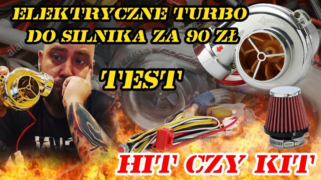 Elektryczne Turbo do silnika  za 90 zł. [Hit czy Kit ?] Test!