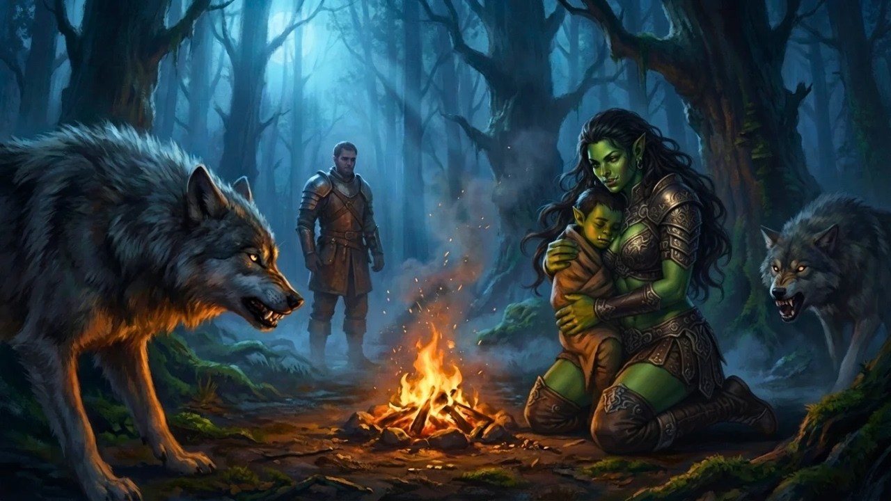 Orc Widow and Her Son Were Cornered by Wolves in the Dark &mdash; Until a Human Fought to Save Them
