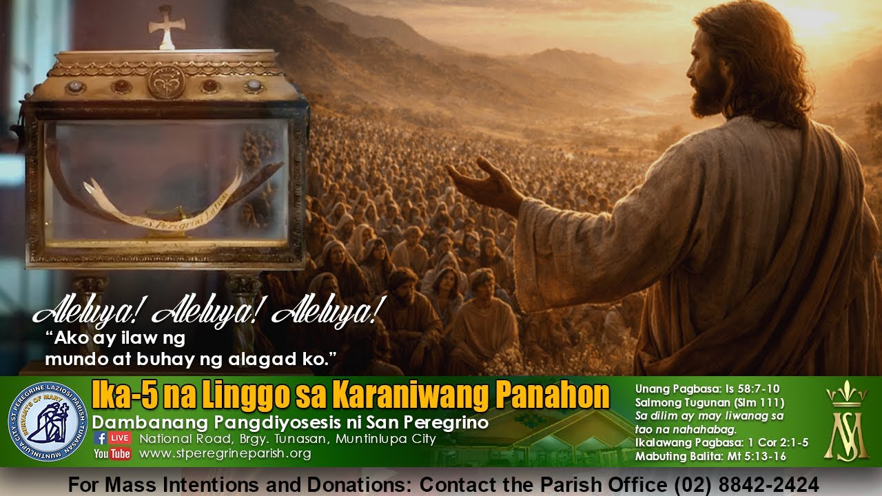 LIVE: 11AM Mass | Ika-5 Linggo sa Karaniwang Panahon - Pebrero 8, 2026