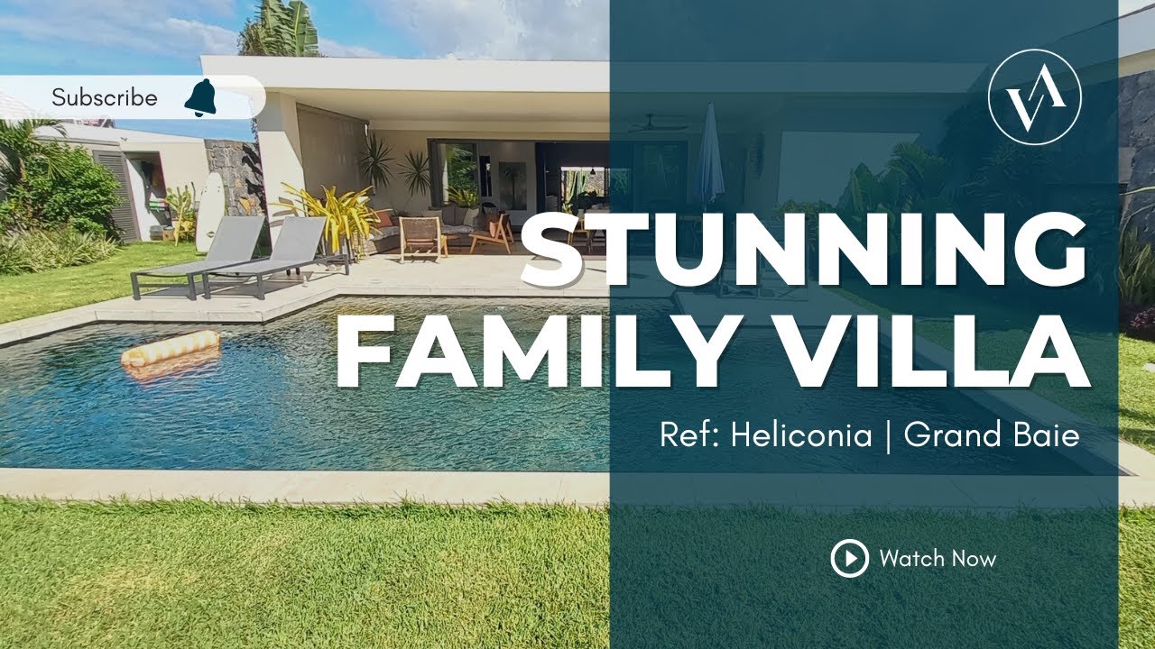 Louée : Grand Baie - Magnifique villa de 4 chambres avec piscine et jardin luxuriant