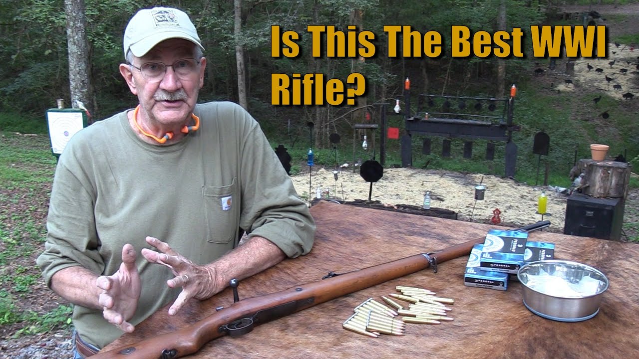 Hickok45 стреляет из Mauser Gewehr 98