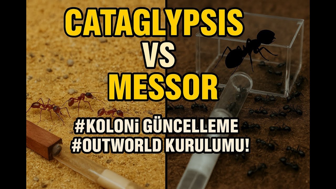 Cataglyphis Nodus vs Messor : Koloni Gelişimi ve Outworld Kurulumu! Proje 1-2
