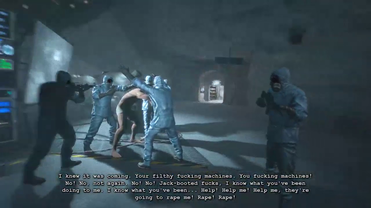 outlast underground lab eddie gluskin cutscene glitch