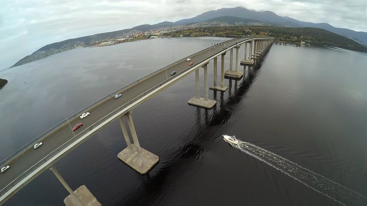 Birds eye view of Hobart Tasmania by Drone!