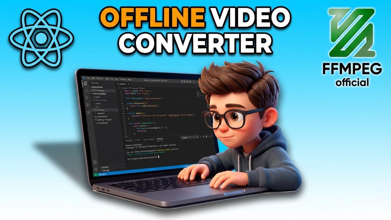 Build a React Offline Client Side Audio,Image & Video Converter in Browser Using FFMPEG WASM in JSX