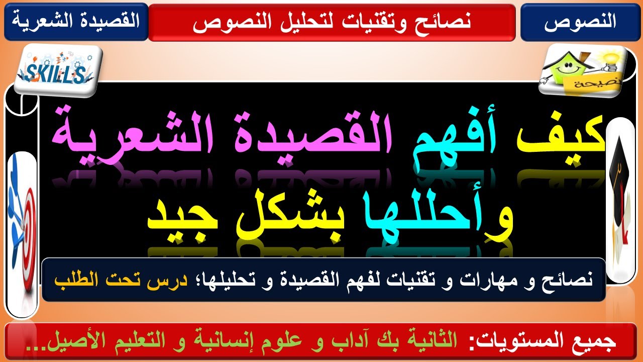كيفية فهم القصيدة الشعرية و تحليلها: نصائح و مهارات و تقنيات