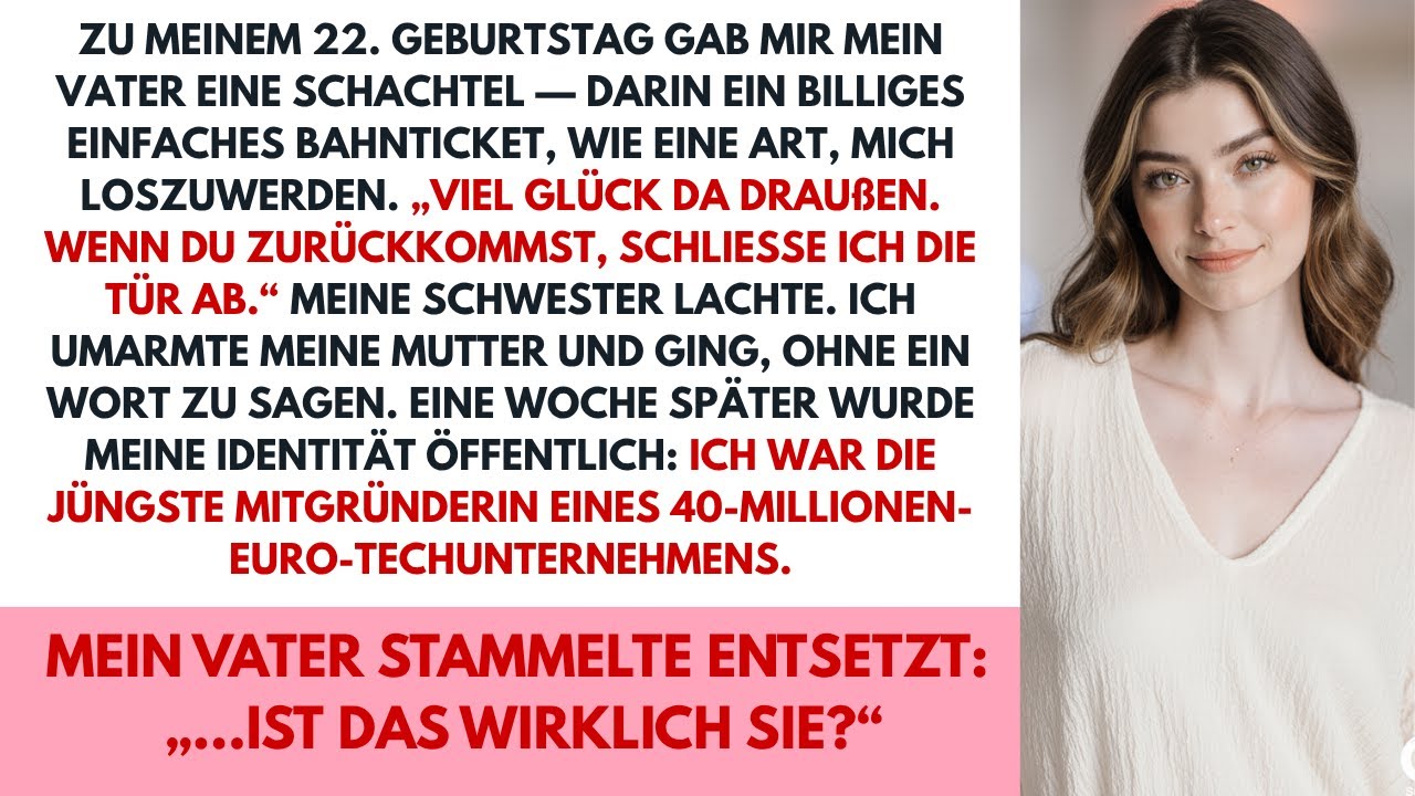 Vater gab mir ein One-Way-Ticket, nicht wissend, dass ich heimlich Milliardärin war.