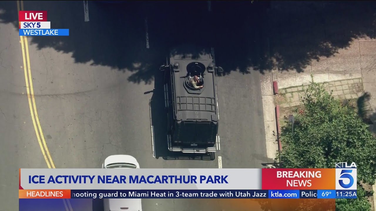 Federal agents conduct apparent raids near MacArthur Park