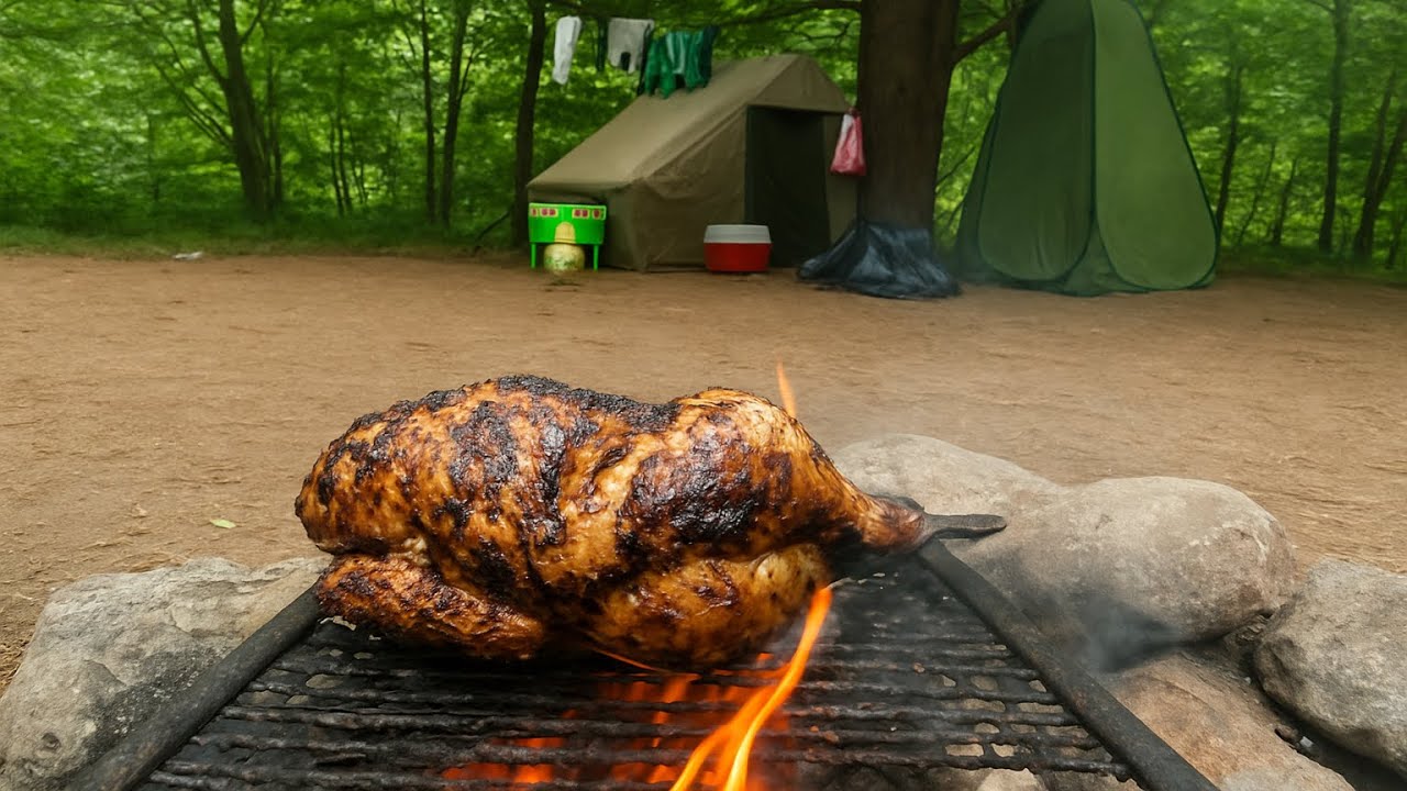 2 Nights Backcountry Camping with Kids & All the Delicious Meals We Cooked #campkitchen #fire #asmr 