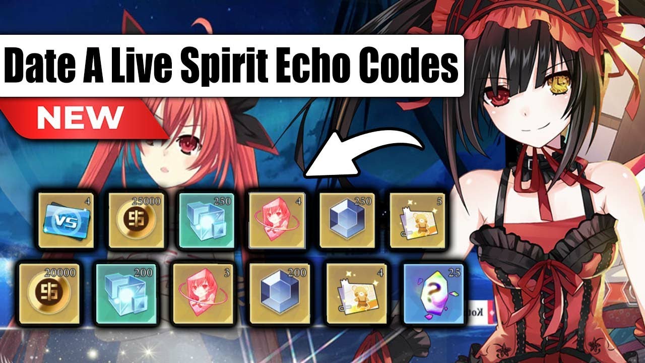 DATE A LIVE SPIRIT ECHO CODE | DATE A LIVE GIFT CODES | CODE DATE A LIVE SPIRIT ECHO