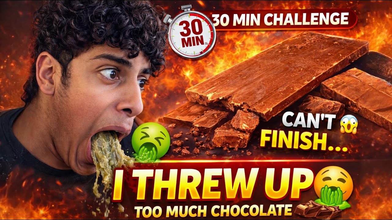 30 Minute Chocolate Challenge 🤮 | Kushal Threw Up! | Mom Prank Gone Wrong”