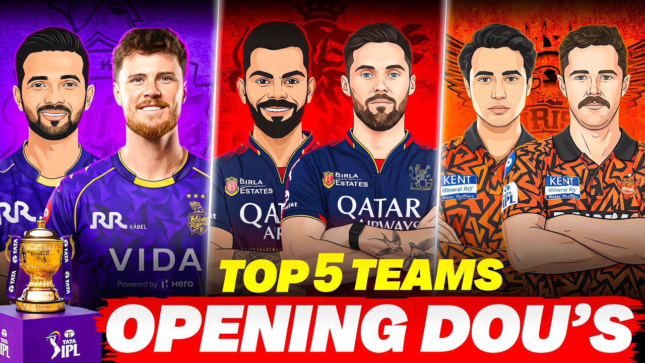 IPL 2026 Top 5 Teams With Opening Pair 🔥