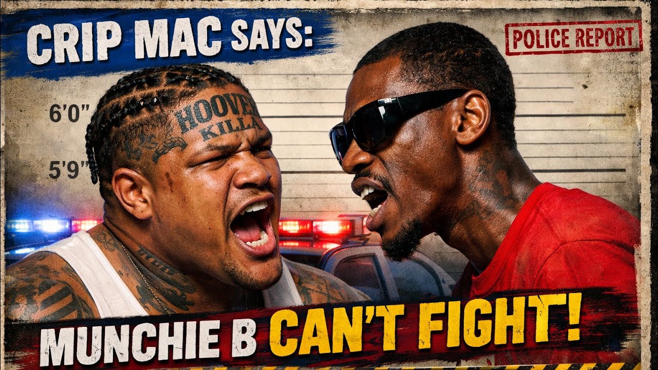 CRIP MAC SAYS MUNCHIE B CANT FIGHT AND BRINGS UP THE PEANUT BUTTER SITUATION