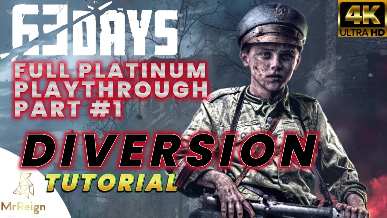 63 Days - Tutorial Walkthrough Hard Difficulty Chapter #1 Diversion - All Collectibles & Commentary
