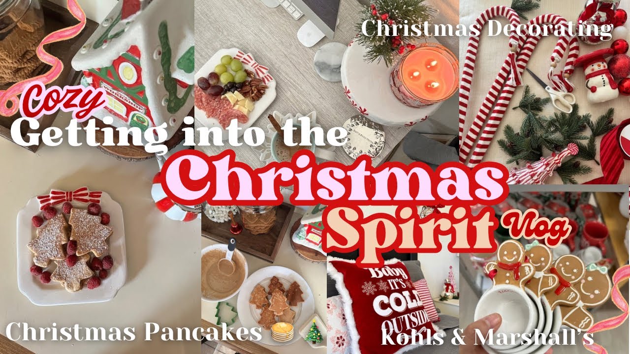 GETTING INTO THE CHRISTMAS SPIRIT 2024🎄🎀Christmas Decorating 2024, Holiday Pancakes #christmas2024