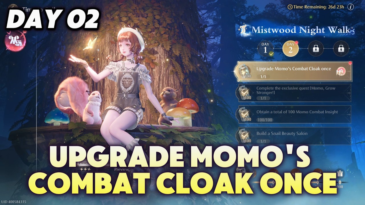 Upgrade Momo's Combat Cloak Once | Infinity Nikki