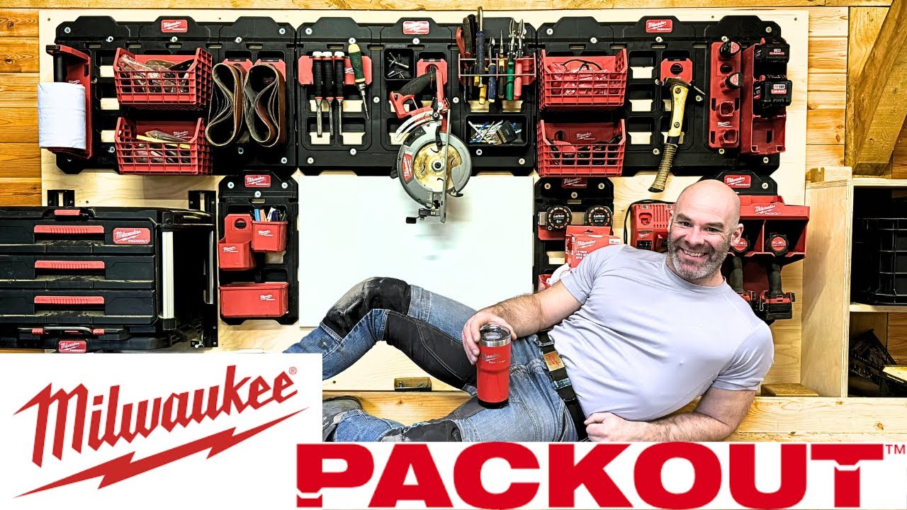 Создаю стену для хранения вещей в мастерской Milwaukee PACKOUT!