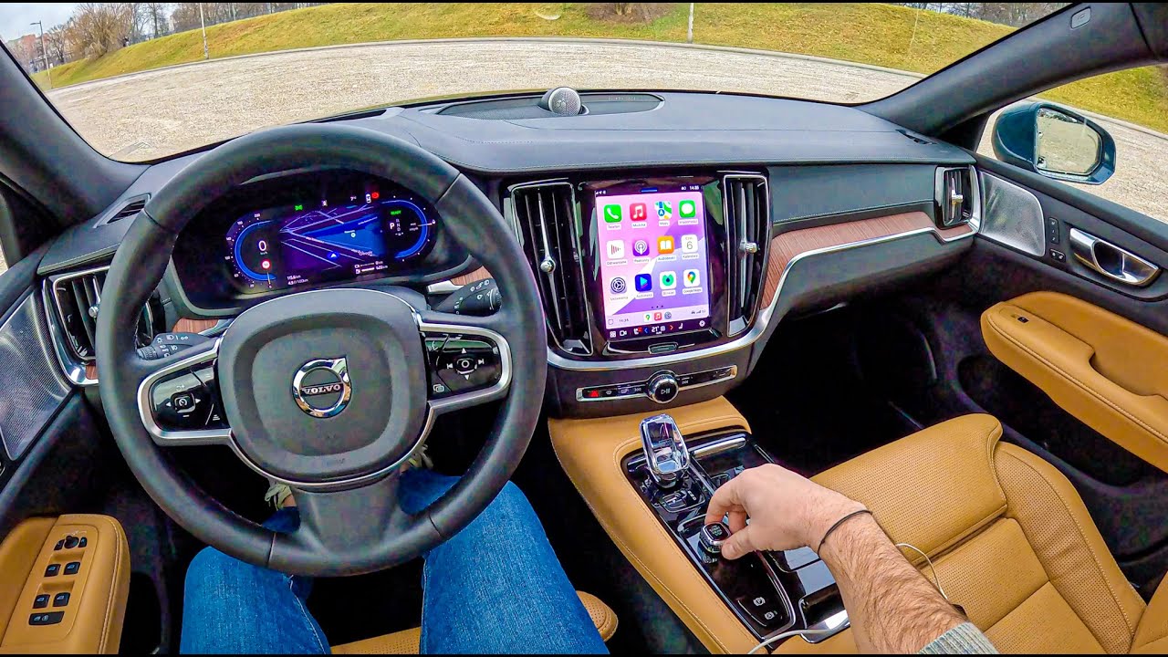 NEW Volvo V60 2025 (T6 350 hp) | POV Test Drive #2382 Joe Black
