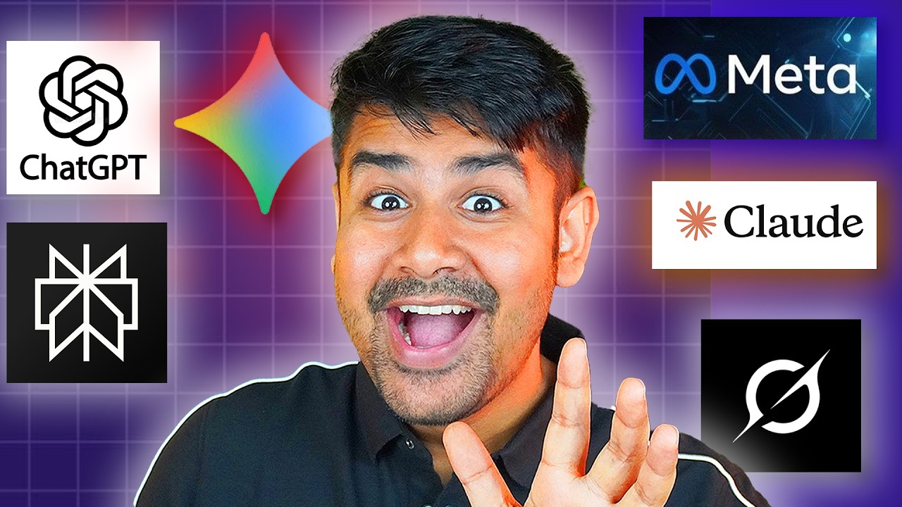 Which Ai is Best ? - Gemini, ChatGPT, Grok, LLAMA, Claude, Perplexity (Comparison)