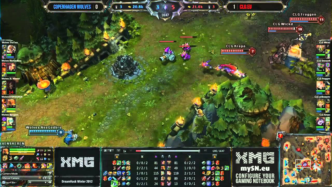 LoL Dreamhack CLG.EU vs Copenhagen Wolves (Game 2)[Semi-Finals]