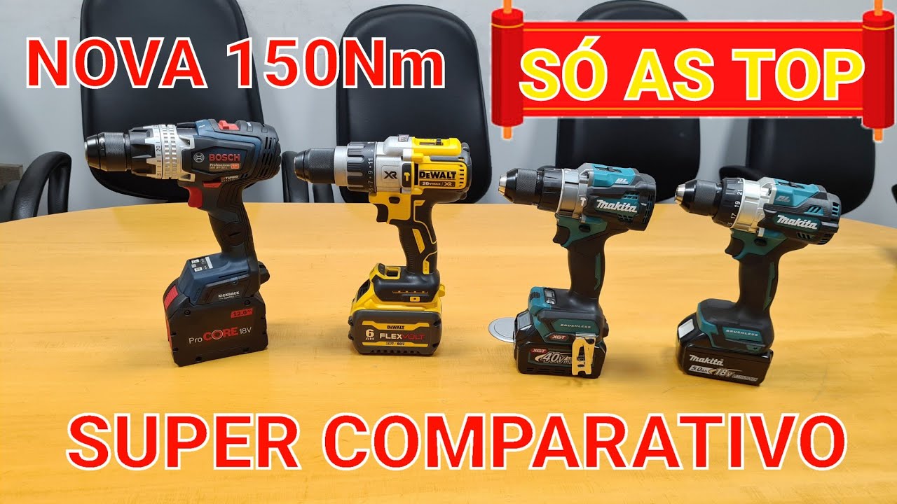INEDITO...A PARAFUSADEIRA MAIS FORTE DO MUNDO - NOVA BOSCH GSB 18V 150C BRUSHLESS