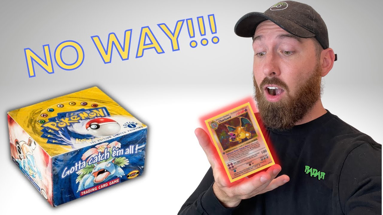 Opening a HEAVY First Edition Base Set Booster Pack