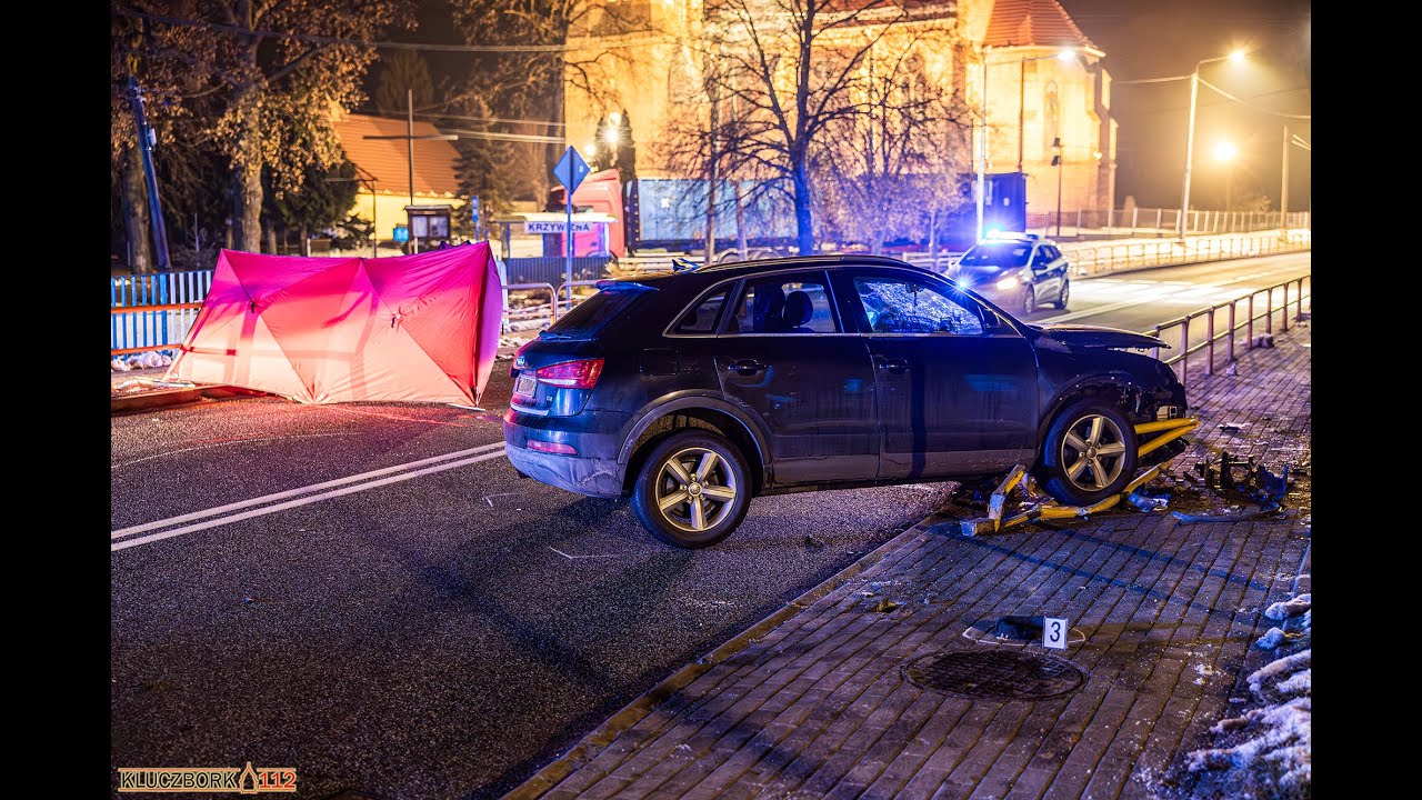Śmiertelne potrącenie pieszego na DK11 w Krzywiźnie