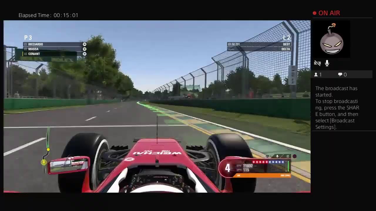 Playing f1 2016
