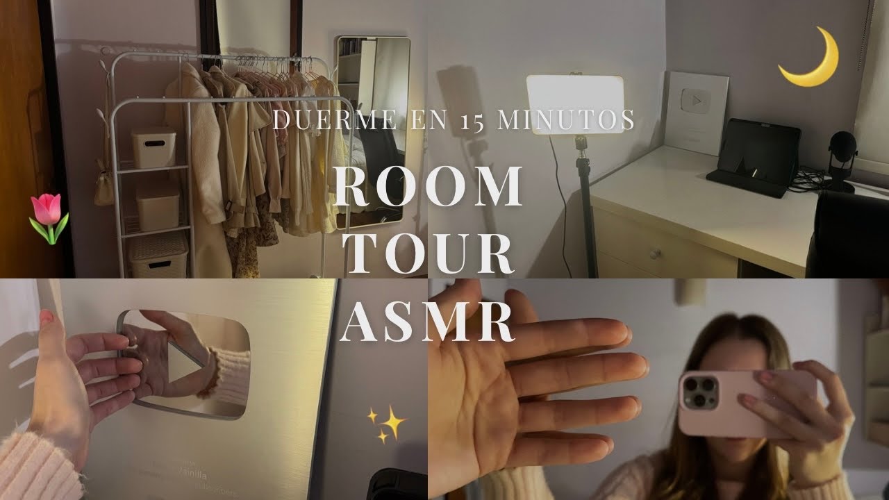 asmr triggers por mi habitación! 🌷🛏️ room tour, tapping & triggers