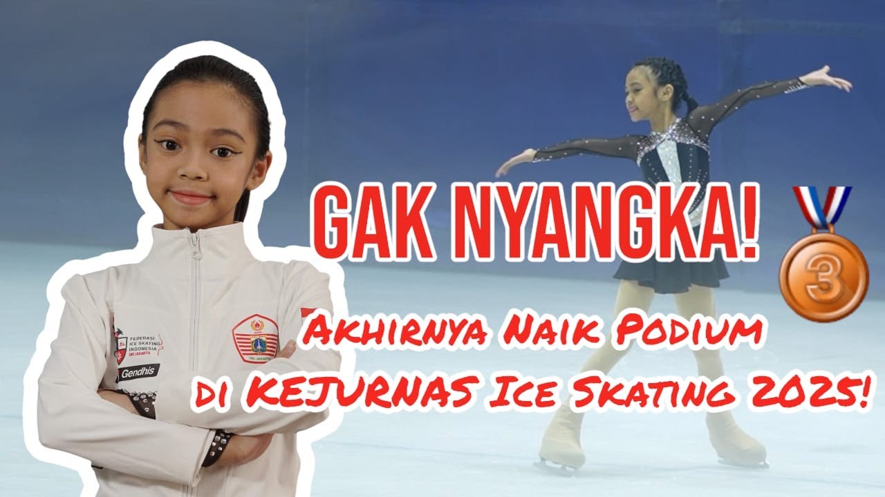 KEJURNAS Ice Skating 2025: GAK NYANGKA! Aku bisa naik podium!