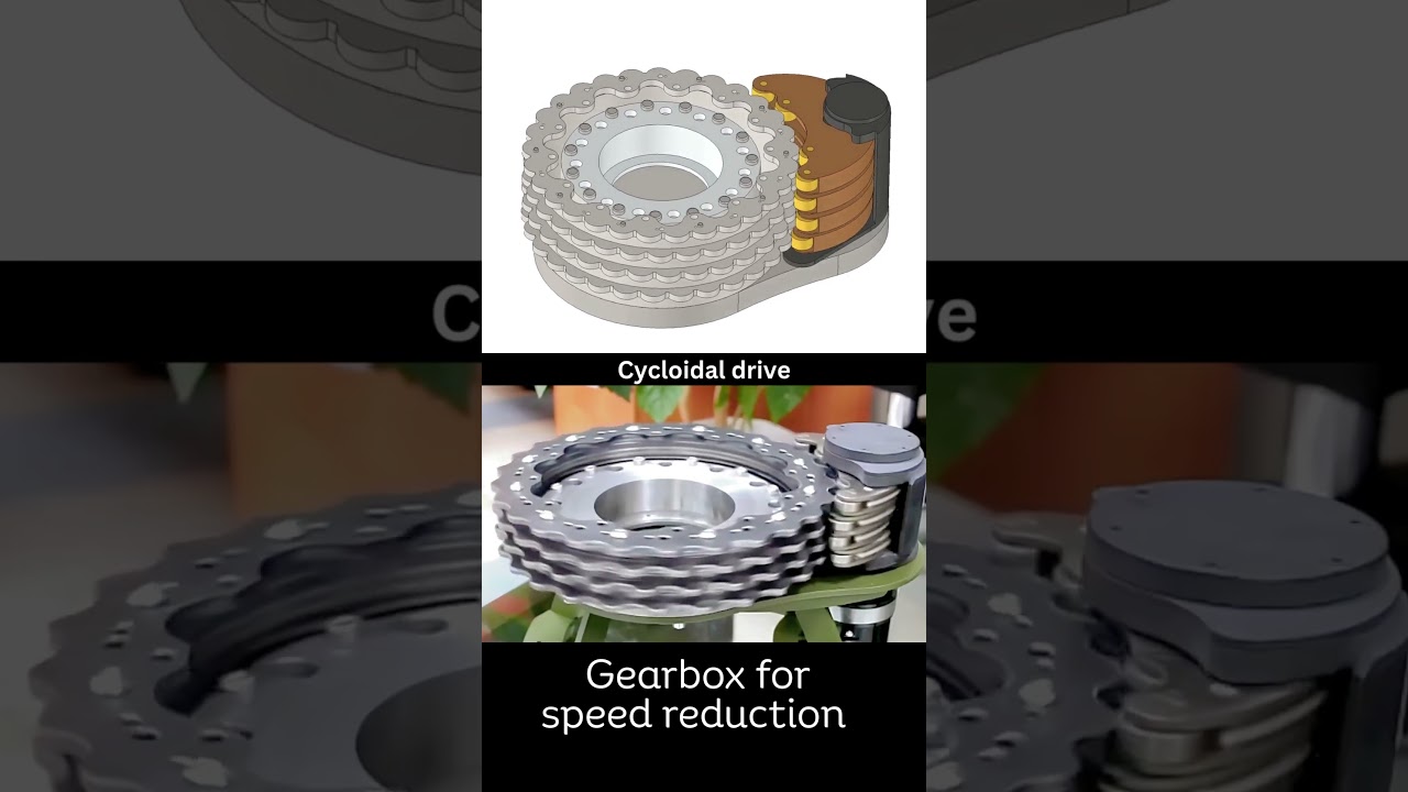 Cycloidal drive - Speed reducer ✅🫣 #caddesign #solidworks #fusion360 #engineering #mechanical