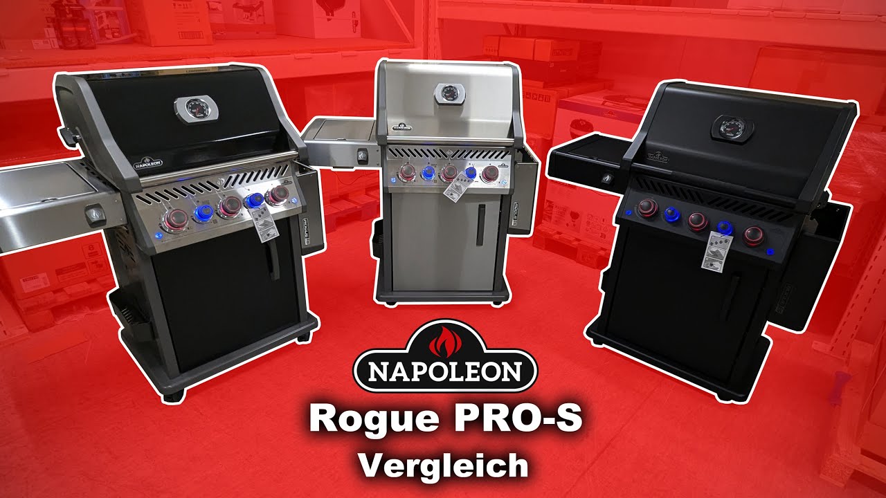 Napoleon Rogue PRO-S 425 Vergleich! Alle 3 Varianten im Detail! Phantom, Schwarz & Edelstahl