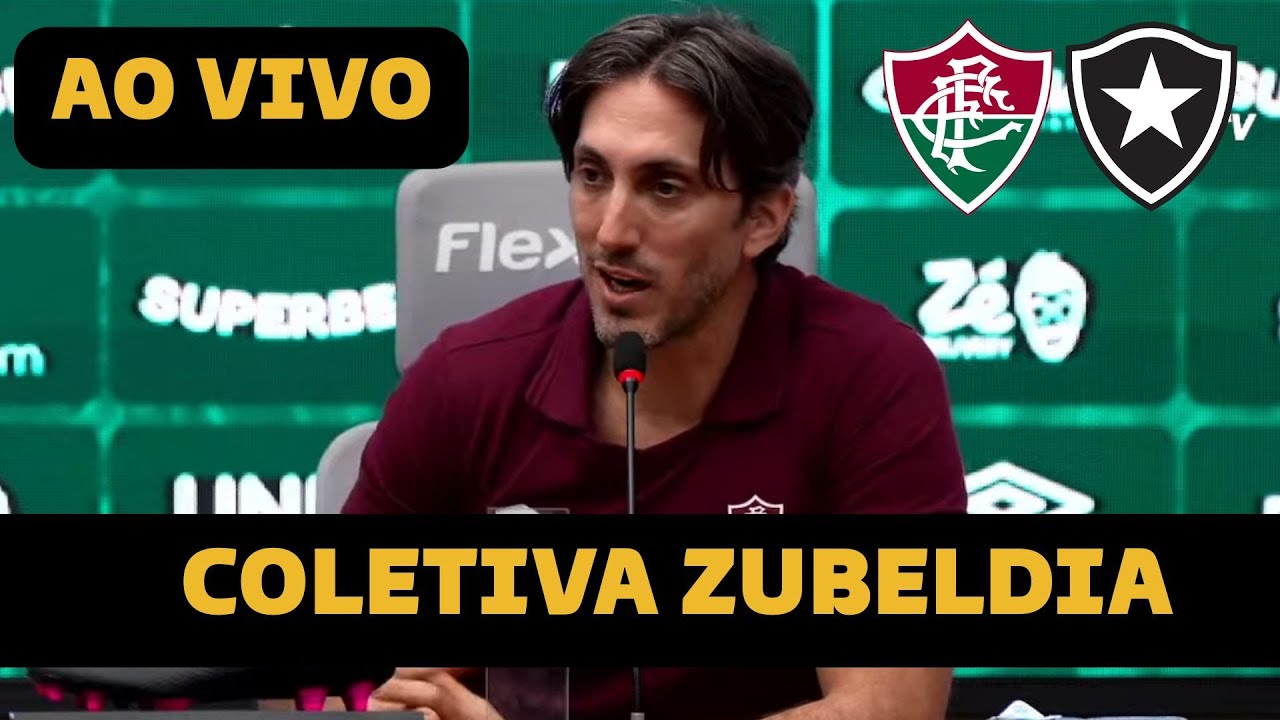 COLETIVA ZUBELDIA AO VIVO - FLUMINENSE 1 X 0 BOTAFOGO DIRETO DO MARACANÃ ENTREVISTA ZUBELDIA AO VIVO